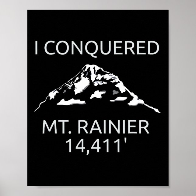 Mt. Rainier Mount Rainier Vandring Uppstigning Sou Poster (Framsidan)
