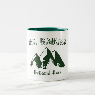 Mt Rainier National Park Två-Tonad Mugg