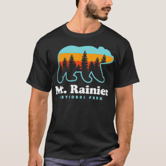 Mt Rainier nationalpark Hikes Washington Bear T Shirt