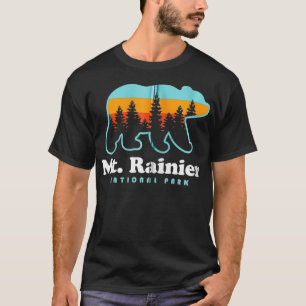 Mt Rainier nationalpark Hikes Washington Bear Zip T Shirt