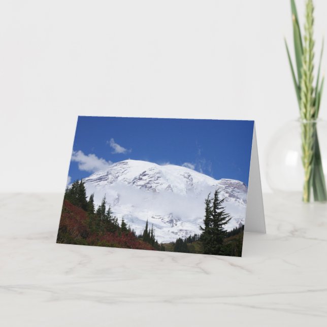 Mt Rainier Note Card Helgkort (Framsida)