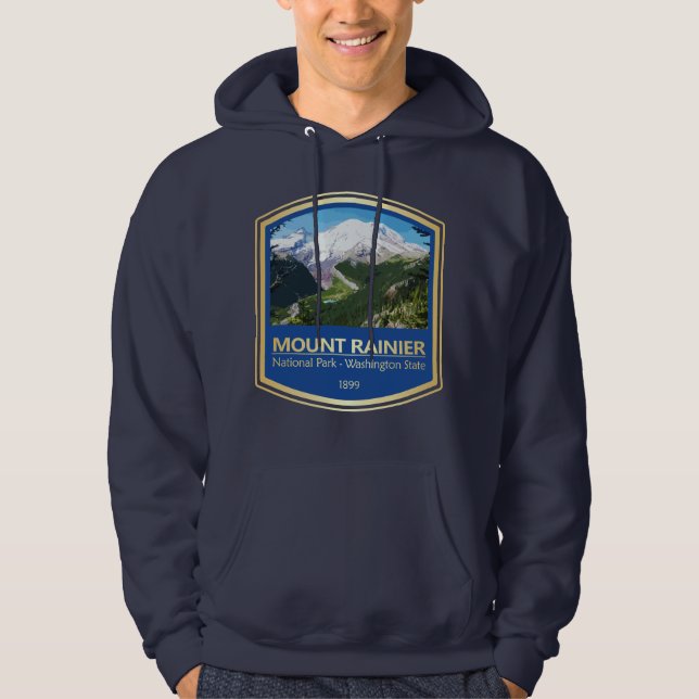 Mt Rainier NP (PF1) Hoodie (Framsida)