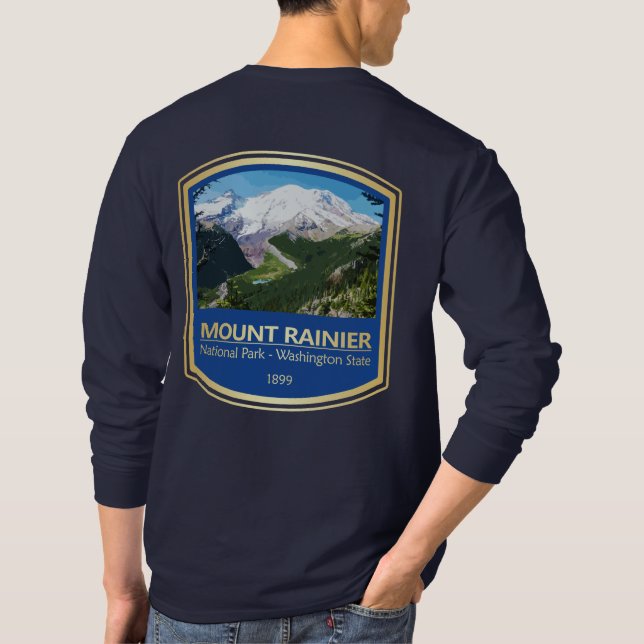 Mt Rainier NP (PF1) T Shirt (Baksida)