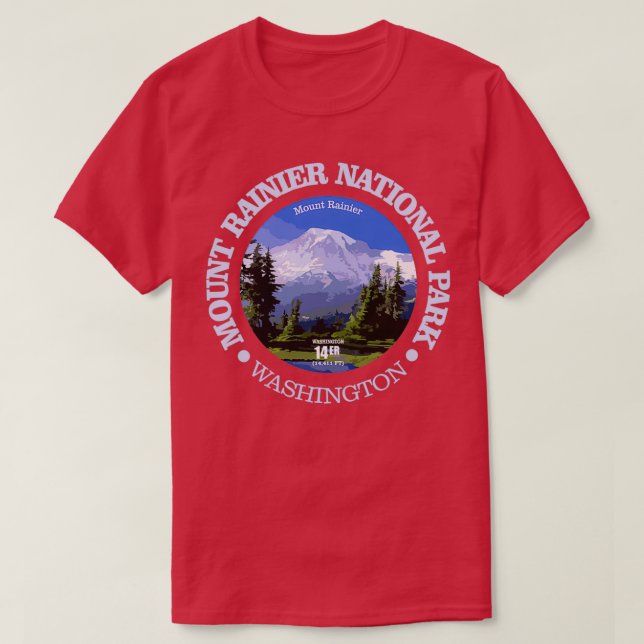 Mt Rainier NP T Shirt (Design framsida)
