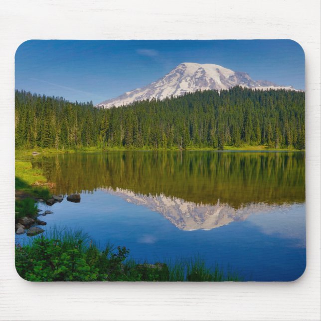 Mt. Rainier och Reflection Lake Musmatta (Framsidan)