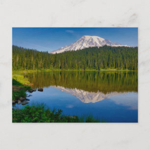 Mt. Rainier och Reflection Lake Vykort