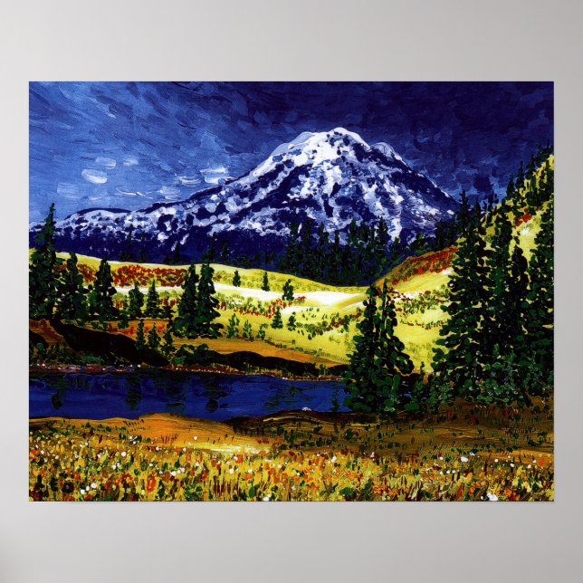 Mt Rainier Poster (Framsidan)