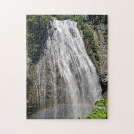 Mt Rainier Regnbåge vid Narada Falls Pussel