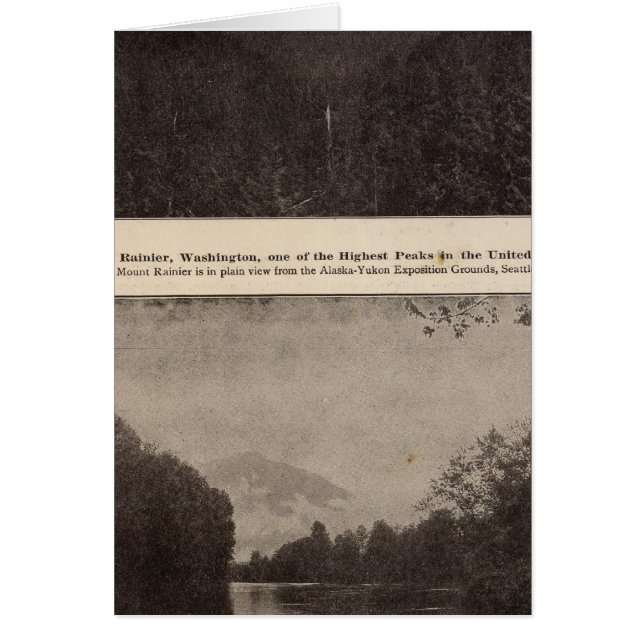 Mt Rainier Snoqualmie R Hälsningskort (Framsidan)