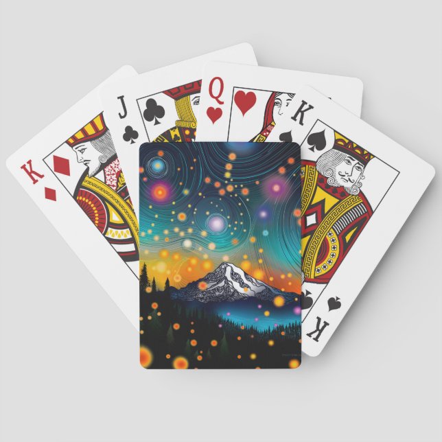 Mt. Rainier Starry Himlar Casinokort (Baksidan)