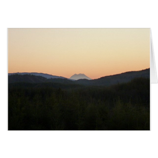 Mt. Rainier Sunrise Hälsningskort (Framsidan Horizontal)