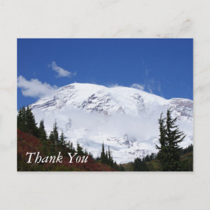 Mt Rainier Tack-vykort Vykort