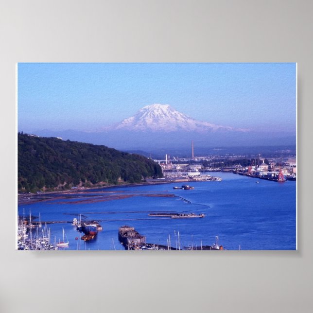 MT RAINIER TACOMA WASHINGTON POSTER (Framsidan)