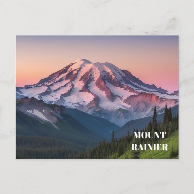 Mt. Rainier-vykort Vykort (Framsida)