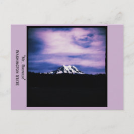 Mt. Rainier, Washington State-vykort Vykort