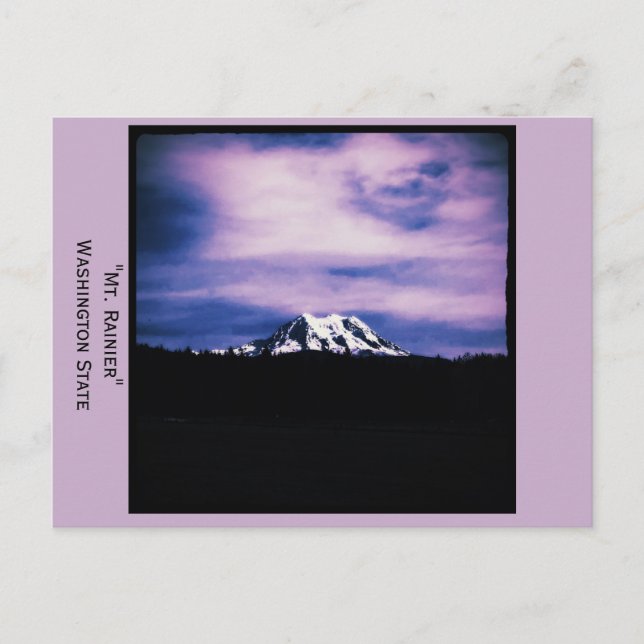Mt. Rainier, Washington State-vykort Vykort (Framsida)