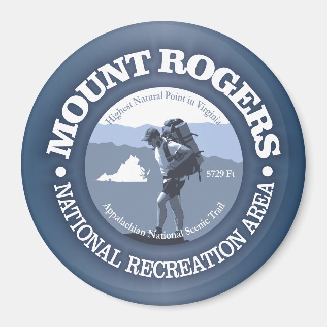 Mt Rogers NRA Magnet (Framsidan)