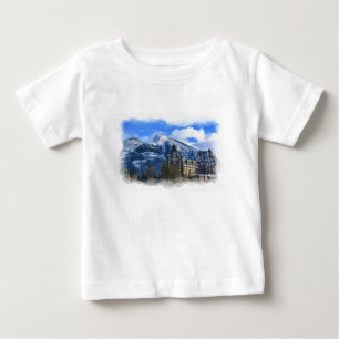 Mt Rundle and Berömd Hotel, Banff, Alta, Kanada Tee