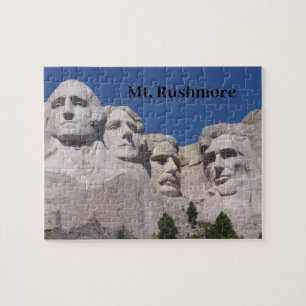 Mt. Rushmore - en nära vy. Pussel