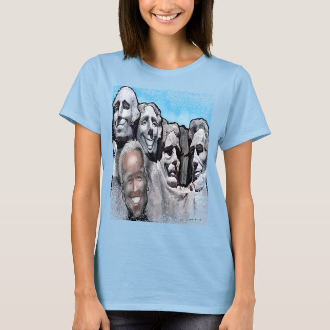 Mt. Rushmore med Biden T-Shirt (Framsida)