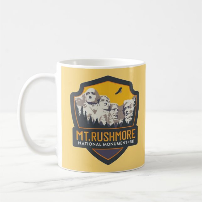 Mt Rushmore National Memorial Mug Kaffemugg (Vänster)