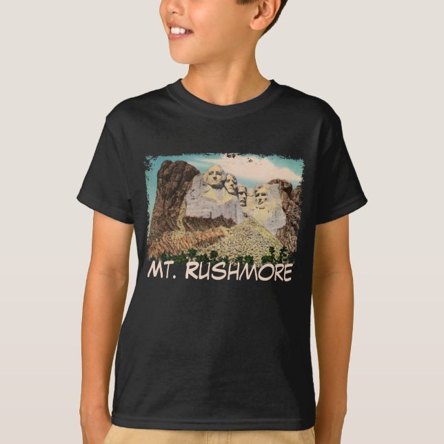 Mt. Rushmore Painting Barn Shirt Tee Shirt (Framsida)