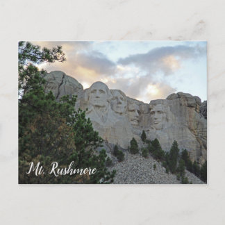 Mt Rushmore South Dakota National Park Postcard Vykort