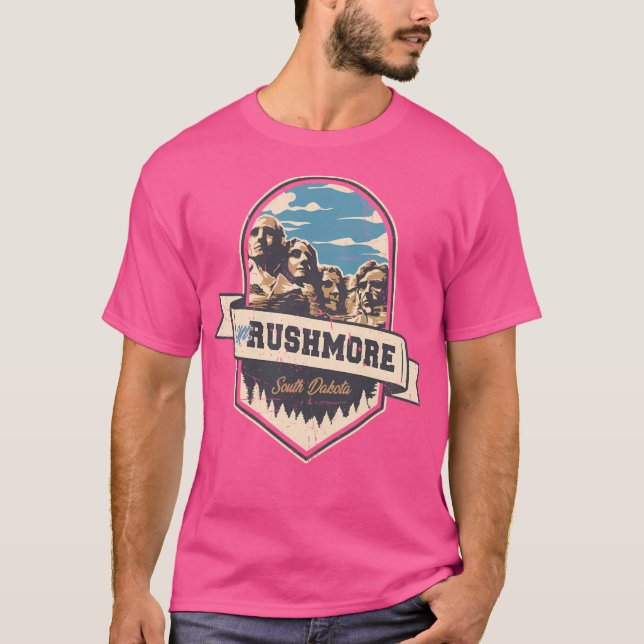 Mt. Rushmore South Dakota T Shirt (Framsida)