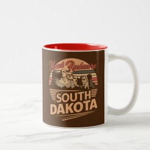 Mt. Rushmore South Dakota Två-Tonad Mugg