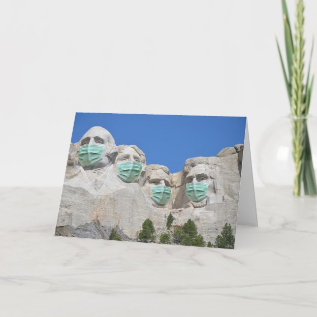 Mt. Rushmore-talanger med maskor Kort (Framsida)
