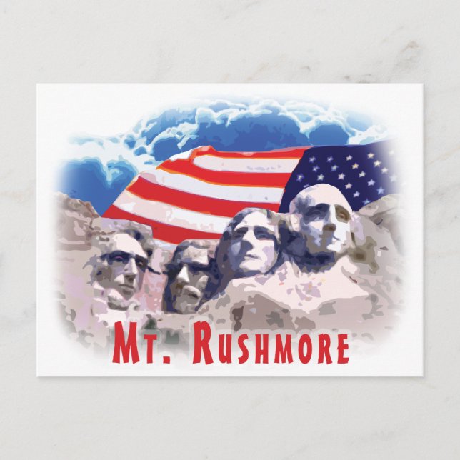Mt. Rushmore Vykort (Framsida)