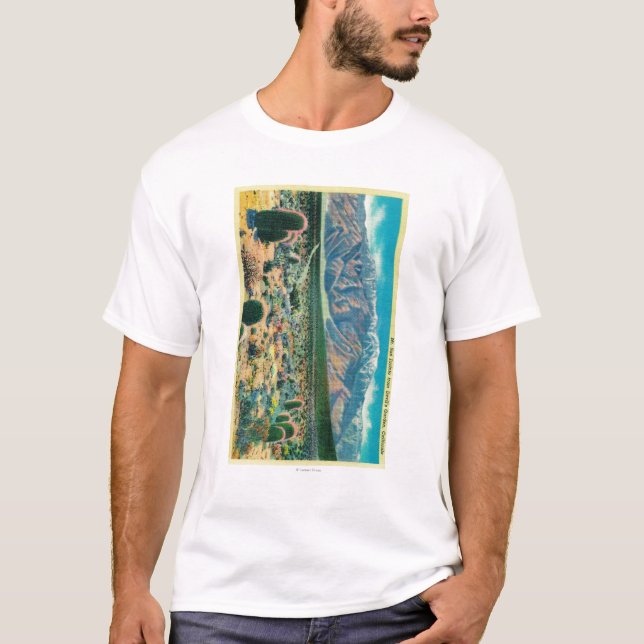 Mt. San Jacinto från djävulen trädgård Tee Shirt (Framsida)