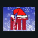 MT SANTA - MASSAGE TEERAPIST CHRISTMAS SANTA HELG VYKORT<br><div class="desc">MT SANTA - MASSAGE TEERAPIST CHRISTMAS SANTA - BIG BOLD CHRISTMAS SANTA MEDICAL PEOPLE</div>