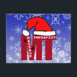 MT SANTA - MASSAGE TEERAPIST CHRISTMAS SANTA HELG VYKORT<br><div class="desc">MT SANTA - MASSAGE TEERAPIST CHRISTMAS SANTA - BIG BOLD CHRISTMAS SANTA MEDICAL PEOPLE</div>