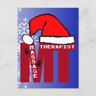 MT SANTA - MASSAGE TEERAPIST CHRISTMAS SANTA HELG VYKORT