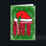 MT SANTA - MASSAGE TEERAPIST CHRISTMAS SANTA HELGKORT<br><div class="desc">MT SANTA - MASSAGE TEERAPIST CHRISTMAS SANTA - BIG BOLD CHRISTMAS SANTA MEDICAL PEOPLE</div>
