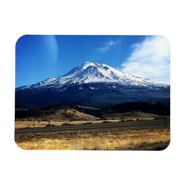 Mt. Shasta, CA Magnet (Horisontell)