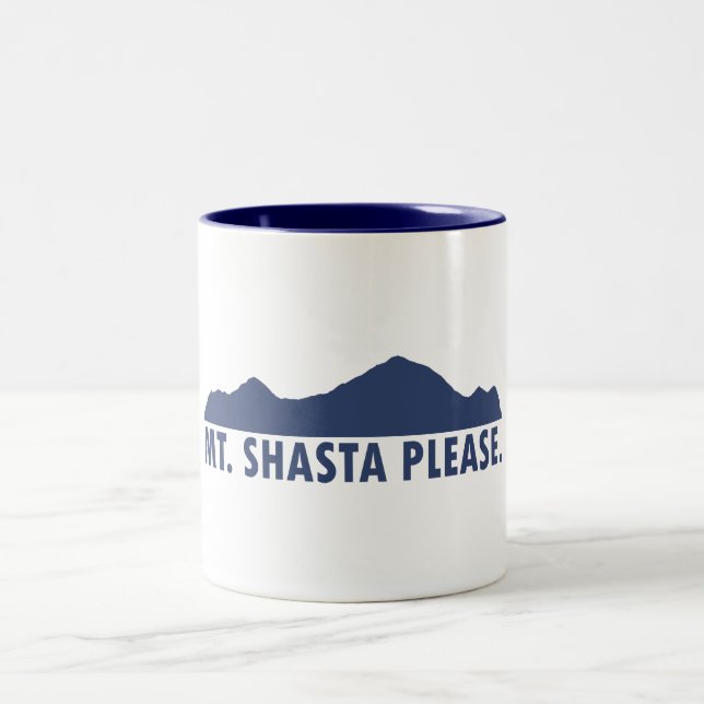 Mt. Shasta California Snälla Två-Tonad Mugg (Center)
