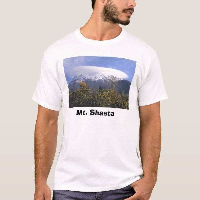 Mt. Shasta Cloudship T Shirt (Framsida)