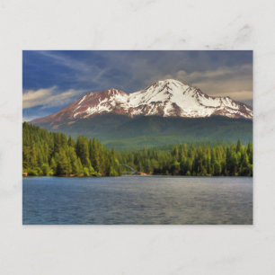 MT SHASTA FRÅN SJÖ SISKIDIN VYKORT