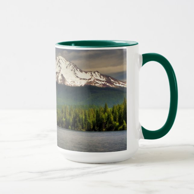 MT-SHASTA FRÅN SJÖN SISKIYOU MUGG (Höger)