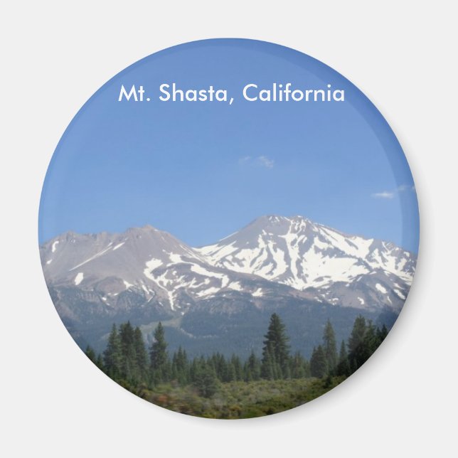 Mt. Shasta, Kalifornien Magnet (Framsidan)