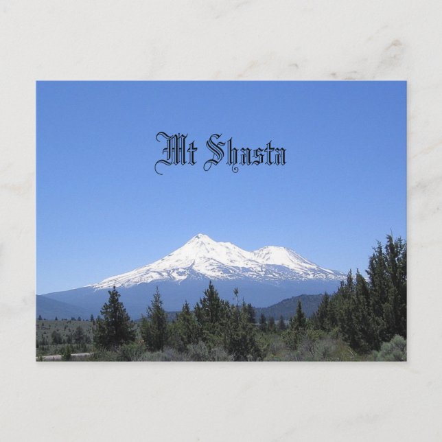 Mt. Shasta, Kalifornien Vykort (Framsida)