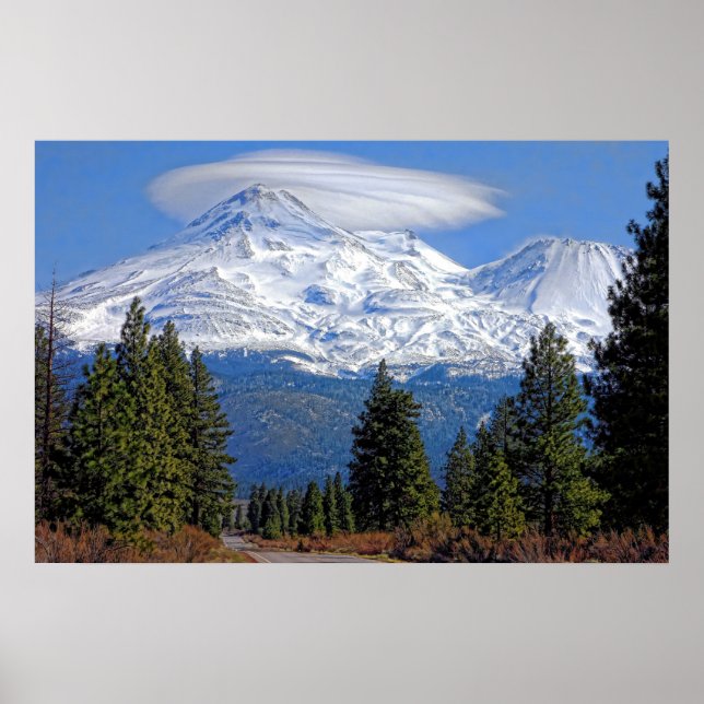 MT SHASTA MED LENTICULAR POSTER (Framsidan)