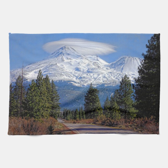 MT-SHASTA MED LINSFORMAT KÖKSHANDDUK (Horisontell)