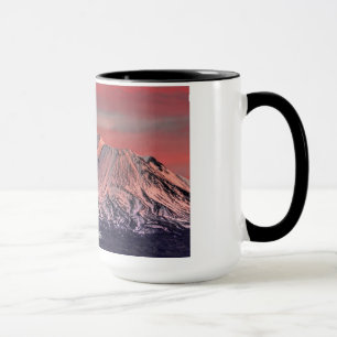 MT-SHASTA PÅ SOLNEDGÅNGEN MUGG