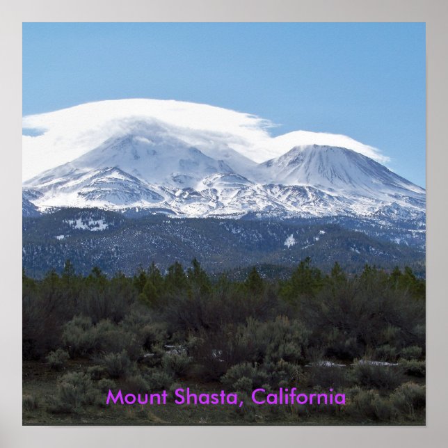 Mt. Shasta Poster (Framsidan)