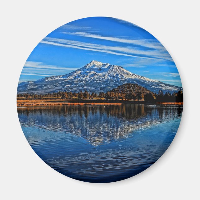 MT SHASTA REFECTED MAGNET (Framsidan)
