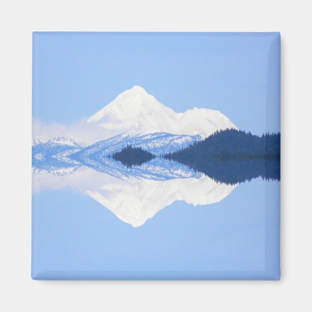 Mt. Shasta-reflektioner... Magnet (Framsidan)
