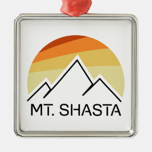 Mt. Shasta Retro Julgransprydnad Metall